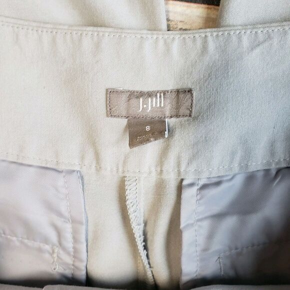 J. Jill Womens Tan Loose Pants Size 8 Career Workwear - Picture 2 of 6